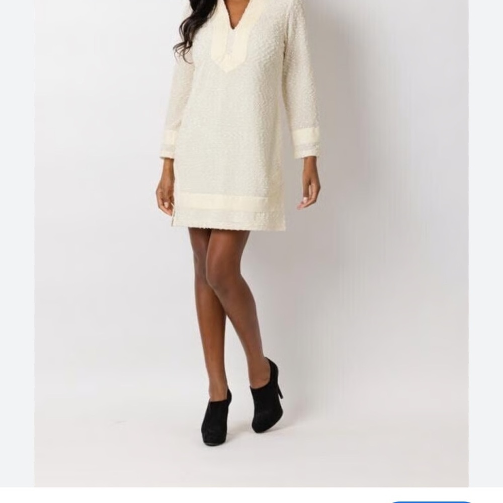 Sail to Sable Cream Long Sleeve Dress